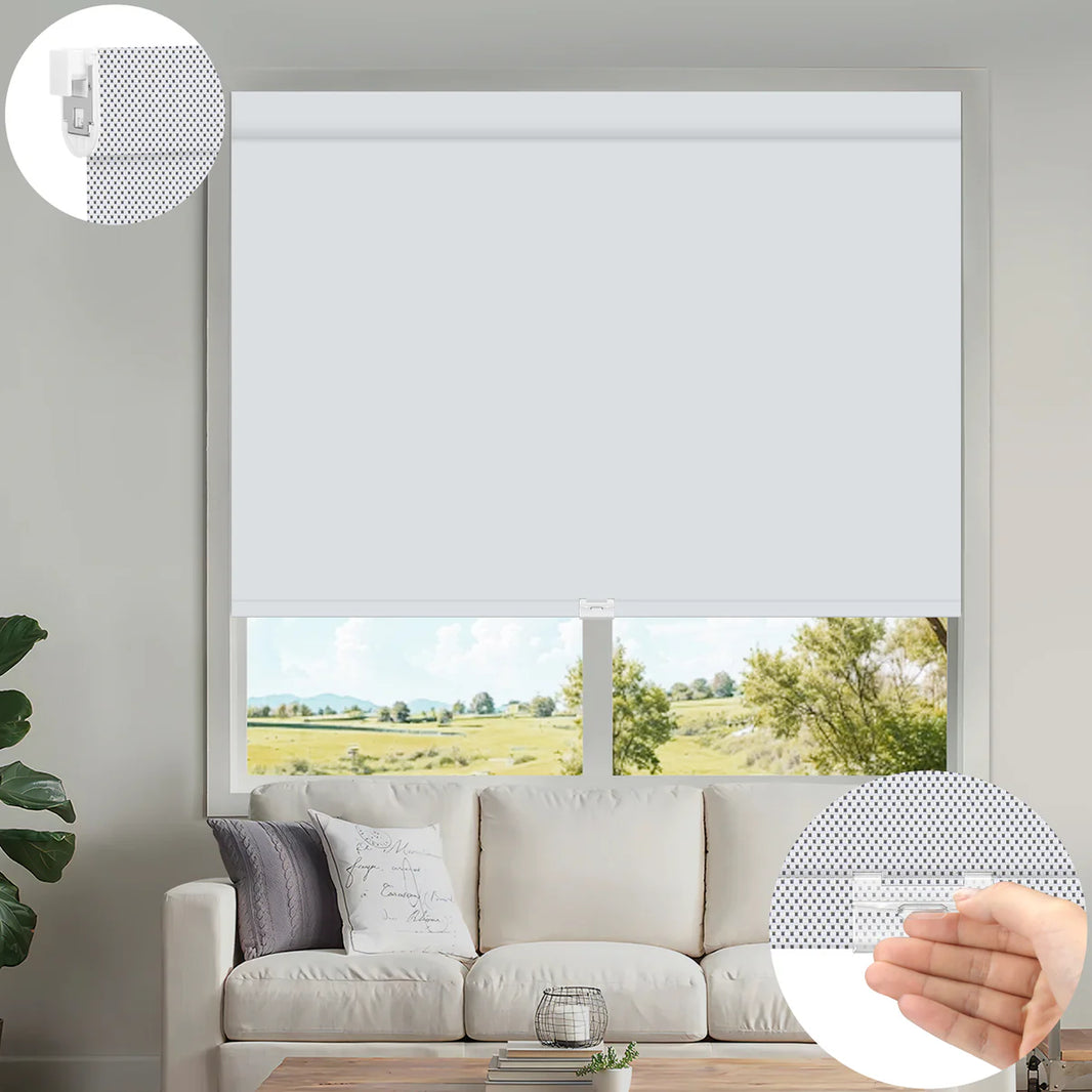Sunelo No Drill Cordless UV Protection Solar Shades 0%/1%/3%/5% Openness