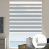 Sunelo No Drill Zebra Shades, Motorized 95% Blackout - Gabriel