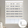 Sunelo No Drill Zebra Shades, Motorized 100% Blackout - Gentle