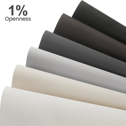 Sunelo Motorized Sunscreen Solar Shades 0%1%3%5% Openness