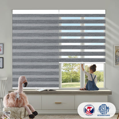 Sunelo Cordless Zebra Shades 70% Blackout - Galaxy