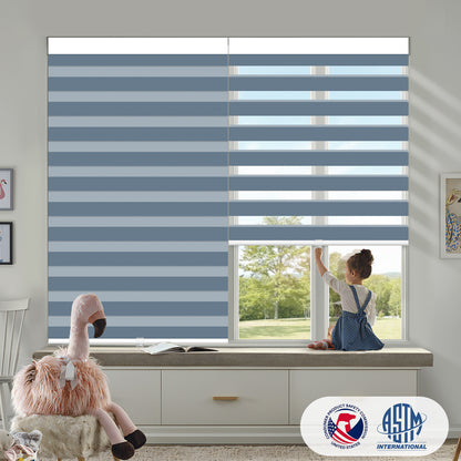 Sunelo Cordless Zebra Shades 95% Blackout - Gabriel