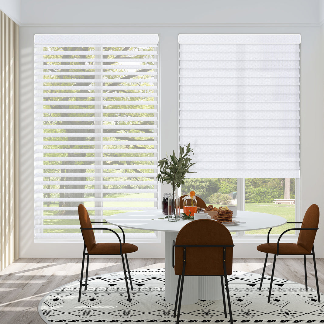 Sunelo Motorized Room Darkening Sheer Shades 90% Blackout - Muse
