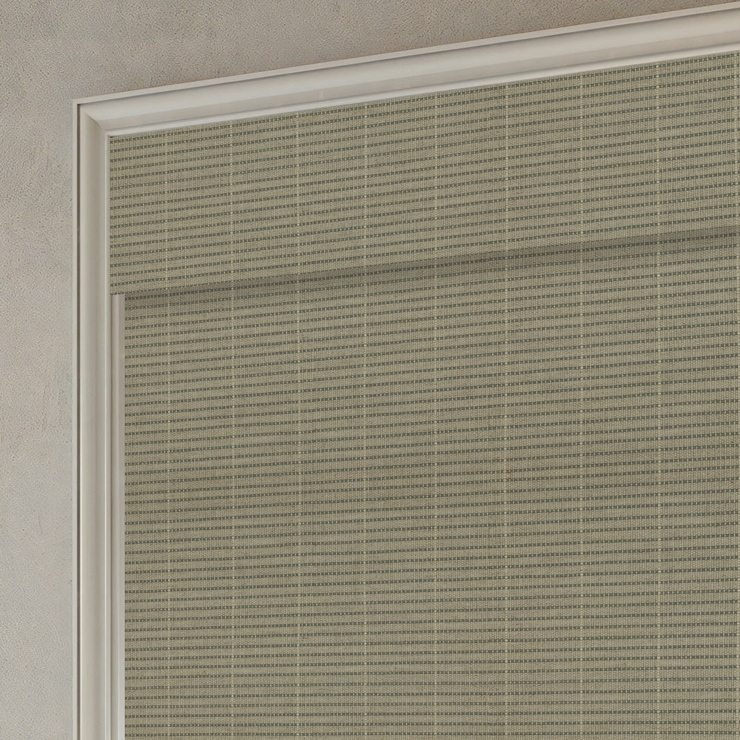 Sunnelo Motorized Woven Wood Shades 50%/70%/100% Blackout - Organic Texture