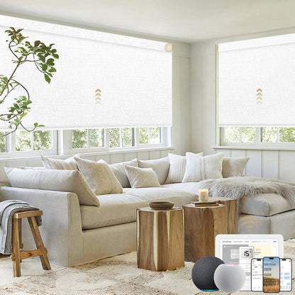 Sunelo Motorized Roller Shades 100% Blackout - Classic