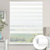 Sunelo No Drill Zebra Shades, Motorized 60/75% Blackout - Monet