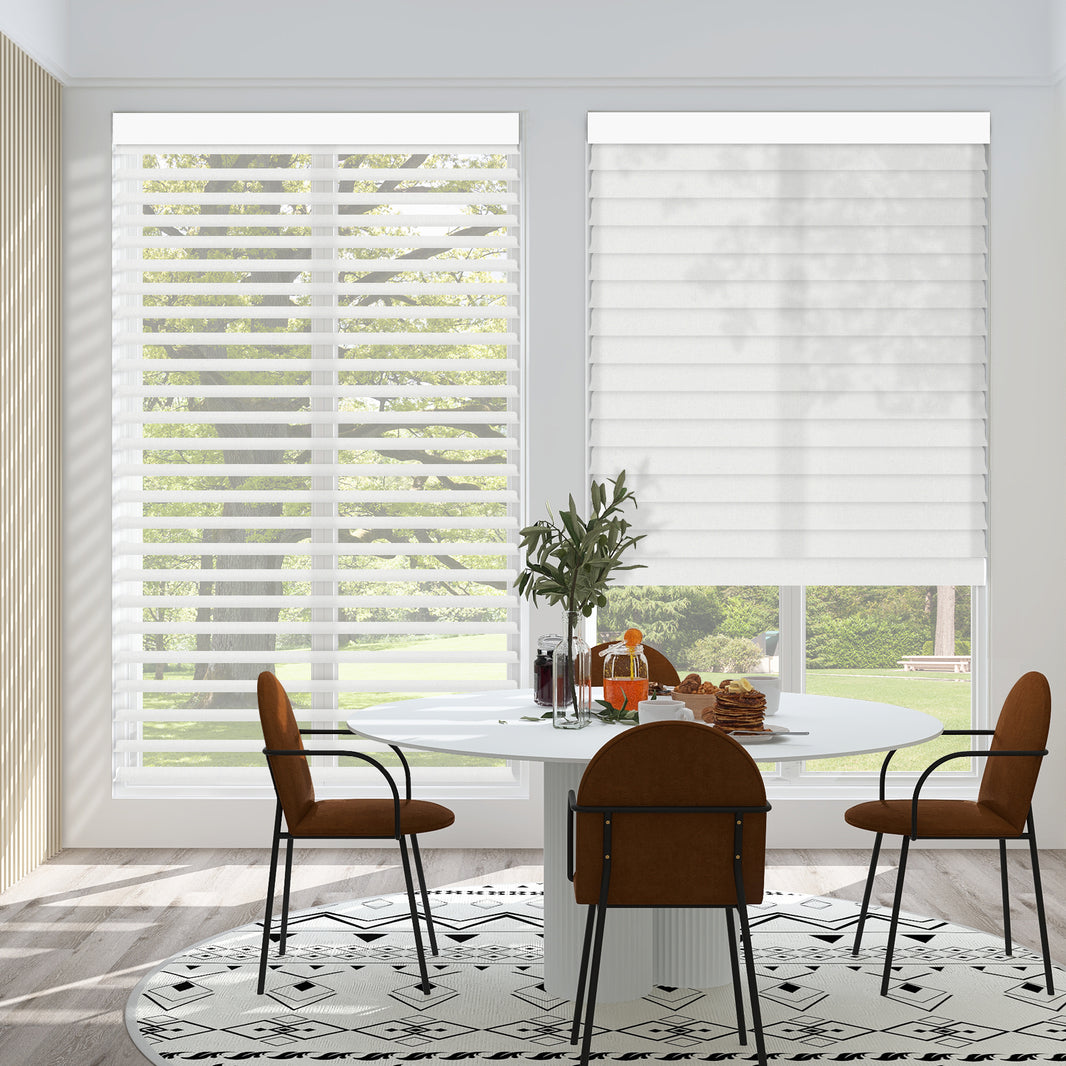 Sunelo Motorized Light Filtering Sheer Shades 75% Blackout - Soft
