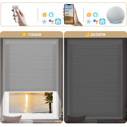 Sunelo Thermal Insulating Light Filtering Motorized Cellular Shades