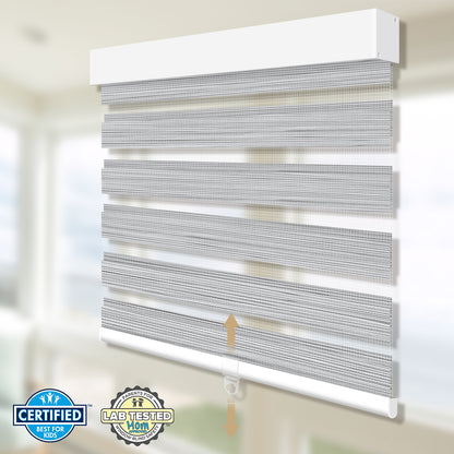 Sunelo Cordless Zebra Shades 90% Blackout - Flow