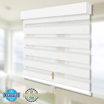 Sunelo Cordless Zebra Shades 60%/75% Blackout - Monet