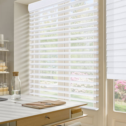 Sunelo Motorized Room Darkening Sheer Shades 90% Blackout - Muse