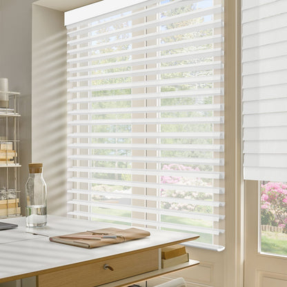 Sunelo Motorized Light Filtering Sheer Shades 75% Blackout - Soft