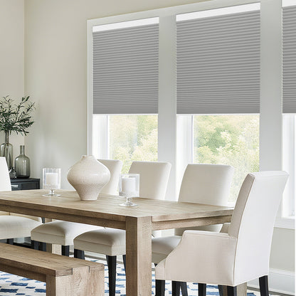 Sunelo Energy-Saving, 100% Blackout Motorized Cellular Shades | Double-Cell