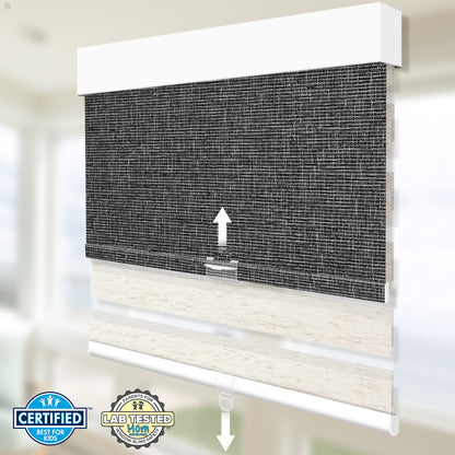 Sunelo Cordless Dual Shades | Roller Shades & Zebra Shades