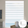 Sunelo No Drill Zebra Shades, Motorized 95% Blackout - Gabriel