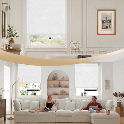 Sunelo Motorized Roller Shades 100% Blackout - Dreamy