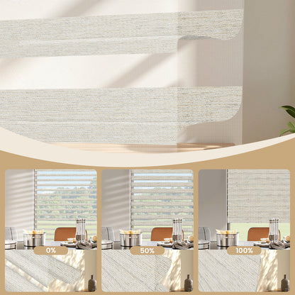 Sunelo Motorized Sheer Shades 100% Blackout - Muse