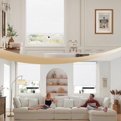 Sunelo Motorized Roller Shades 100% Blackout - Elegant