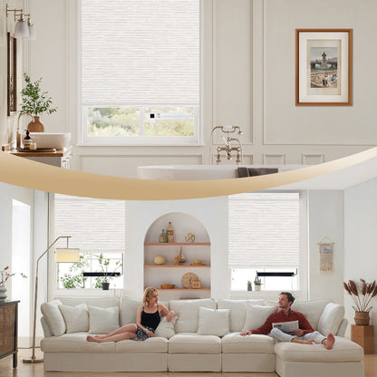 Sunelo Motorized Roller Shades 100% Blackout - Aqua Waves