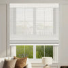 Sunelo Motorized Light Filtering Roman Shades 50% Blackout - Woven
