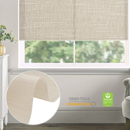 Sunelo Motorized Light Filtering Roller Shades 70% Blackout - Aurora