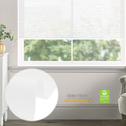Sunelo Motorized Light Filtering Roller Shades 60% Blackout - Atlantic