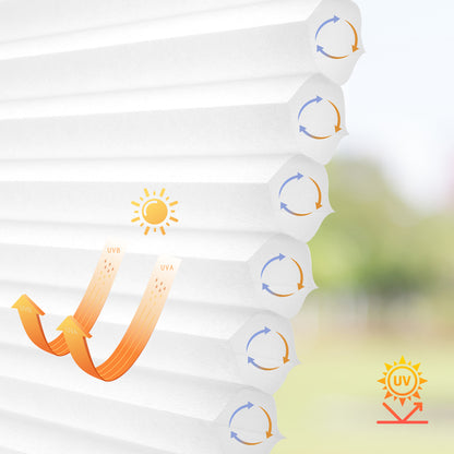 Sunelo 100% Blackout Energy Saving Motorized Cellular Shades