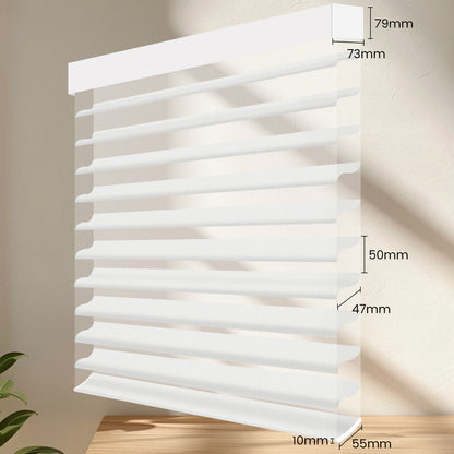 Sunelo Motorized Light Filtering Sheer Shades 70% Blackout - Voile