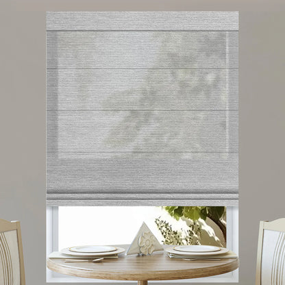 Sunelo Motorized Light Filtering Roman Shades 60% Blackout - Atlantic