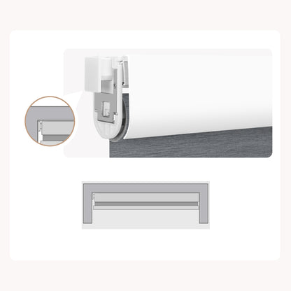 Sunelo No Drill Cordless Zebra Shades 70% Blackout - Galaxy