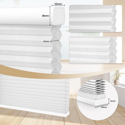 Sunelo Energy-Saving, 100% Blackout Motorized Cellular Shades | Double-Cell