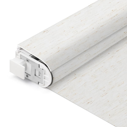 Sunelo No Drill Roller Shades, Motorized 100% Blackout - Linen