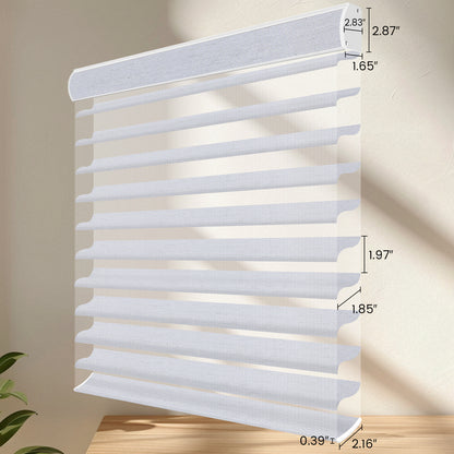 Sunelo Motorized Sheer Shades 100% Blackout - Muse