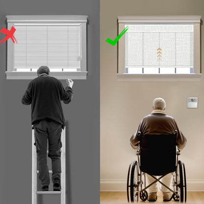 Sunelo Motorized Light Filtering Roller Shades 75% Blackout - Classic