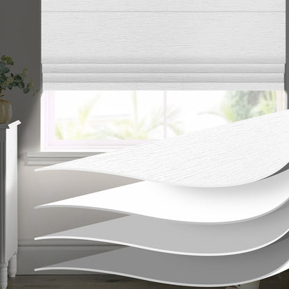 Sunelo Motorized Roman Shades 100% Blackout - Atlantic