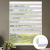 Sunelo No Drill Zebra Shades, Motorized 70% Blackout - Galaxy