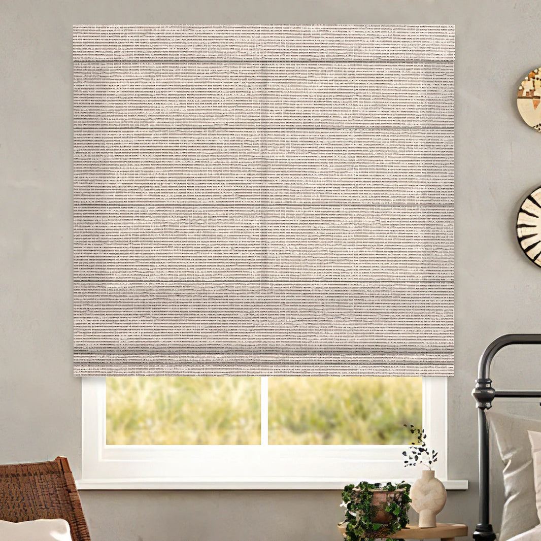 Sunelo Motorized Light Filtering Roman Shades 75%/85% Blackout - Classic
