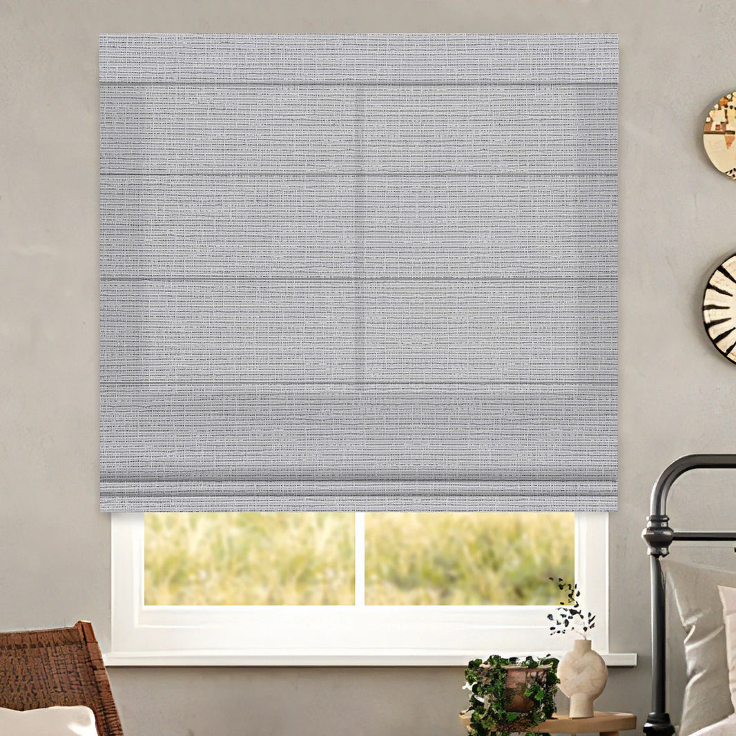 Sunelo Motorized Light Filtering Roman Shades 75%/85% Blackout - Classic