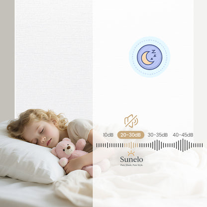Sunelo Motorized Roller Shades 100% Blackout - Elegant
