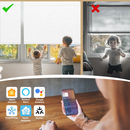 Sunelo Motorized Roller Shades 100% Blackout - Elegant