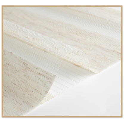 Sunelo Cordless Zebra Shades 75% Blackout - Linen