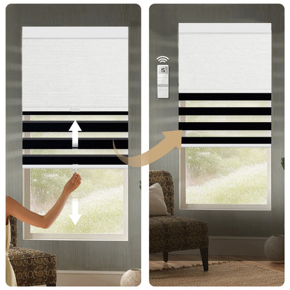 Sunelo Cordless Dual Shades | Roller Shades & Zebra Shades