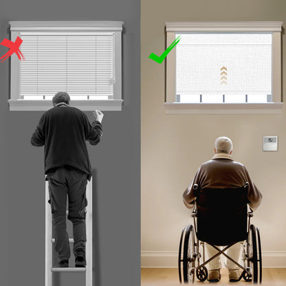 Sunelo Motorized Roller Shades 100% Blackout - Classic