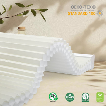 Sunelo Noise-Reducing, Light Filtering Motorized Cellular Shades | Double-Cell