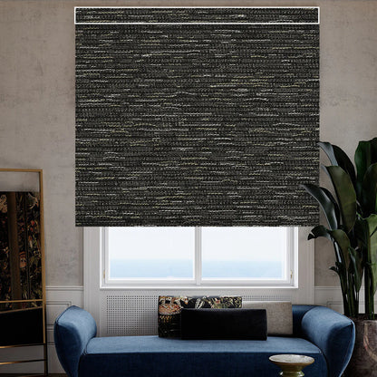 Sunelo Motorized Roller Shades 100% Blackout - Aqua Waves