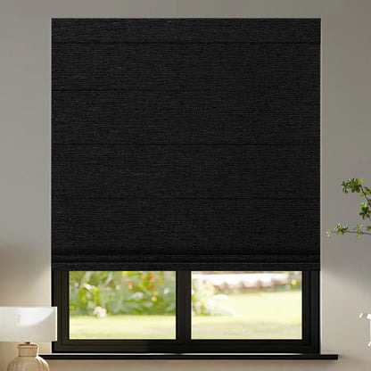 Sunelo Motorized Roman Shades 100% Blackout - Atlantic