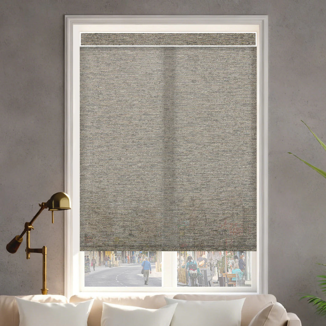 Sunelo Motorized Light Filtering Roller Shades 60% Blackout - Atlantic