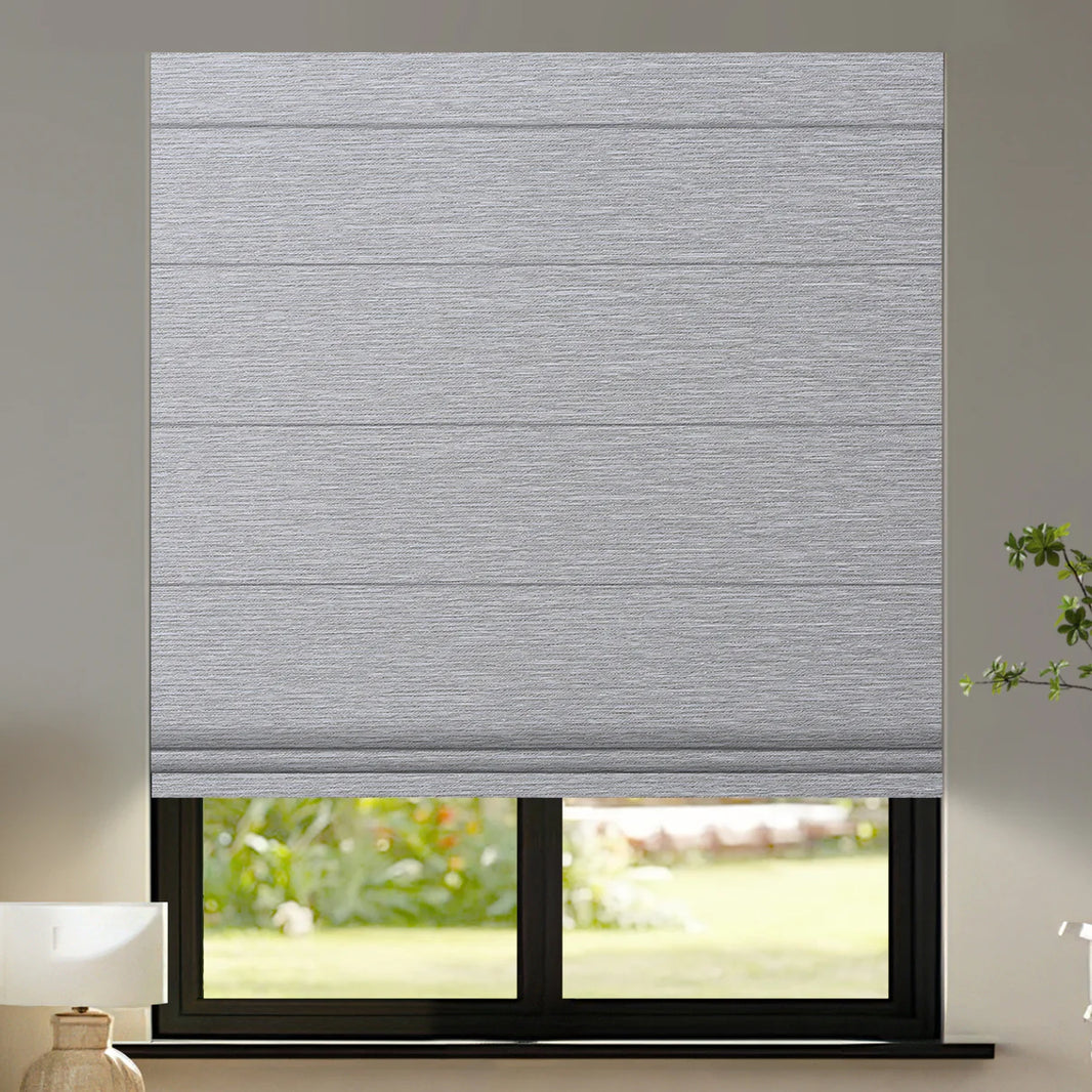 Sunelo Motorized Roman Shades 100% Blackout - Atlantic