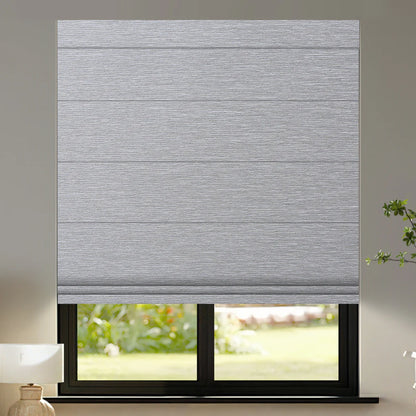 Sunelo Motorized Roman Shades 100% Blackout - Atlantic