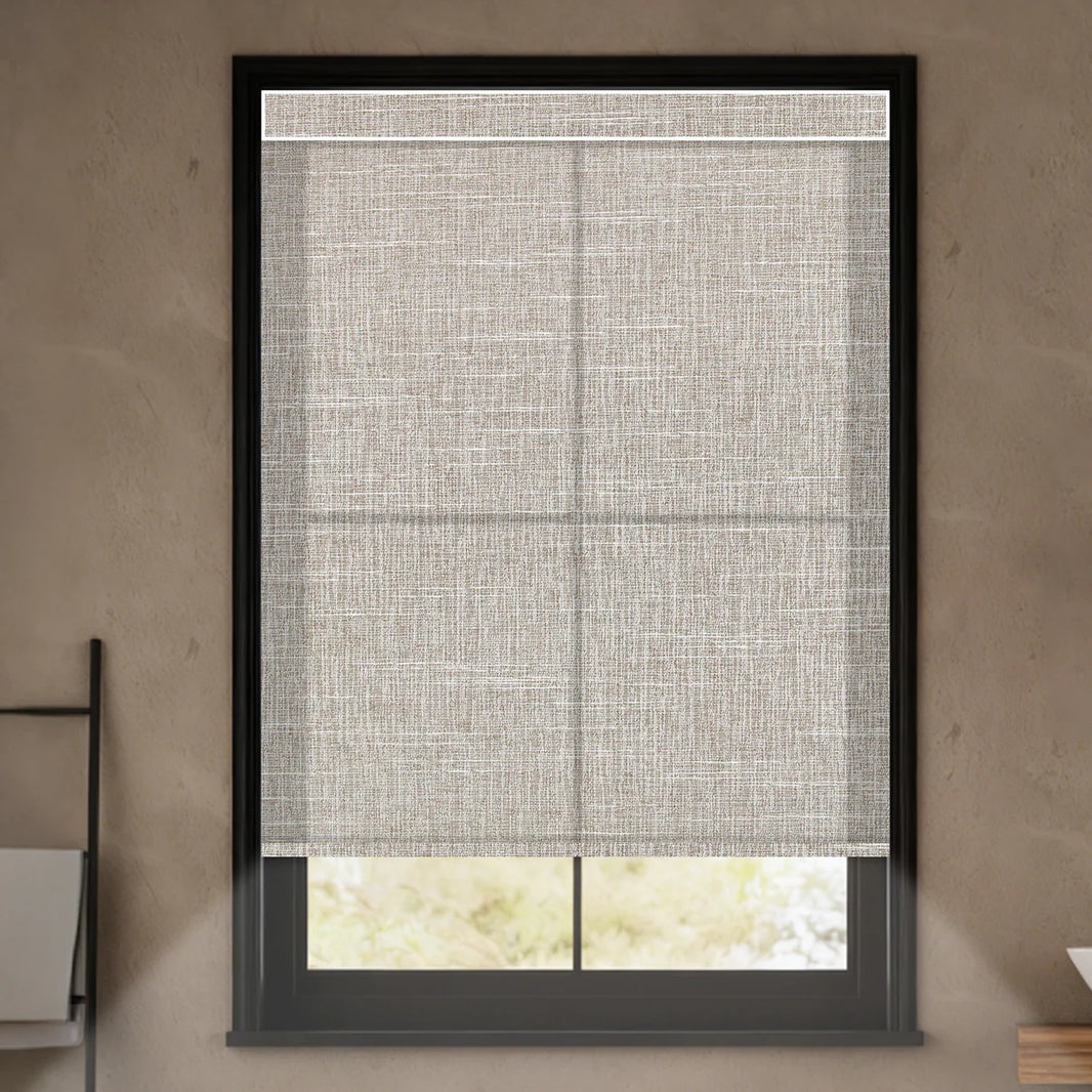 Sunelo Motorized Light Filtering Roller Shades 70% Blackout - Aurora